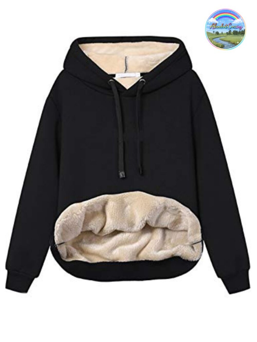 Women's Sherpa Lined Hoodie Heavyweight Fleece Winter Pullover Sweatshirt Warm